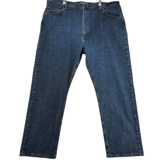 WRANGLER Jeans Men's Regular Fit Straight Leg Denim Blue Size 42 x 30 - Picture 1 of 12